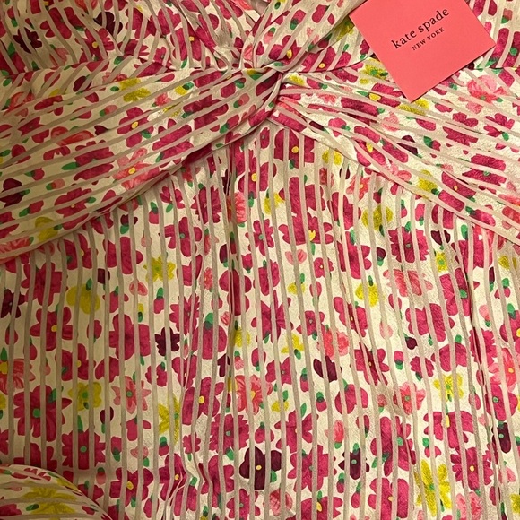 Kate Spade Marker Floral Devore Top BNWT - Picture 15 of 16